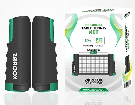 ZOROOX Table Tennis Net | Portable | Retractable | Easy Install Portable Table Tennis Net for Any Table. Easy to install & Durable
