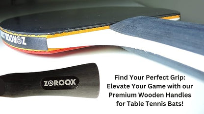 Precision Strike: ZOROOX Advanced Table Tennis Paddle Set - Unleash Your Champion Potential! (2 Paddles | 3 High Performance Table Tennis Balls | Safety Case)