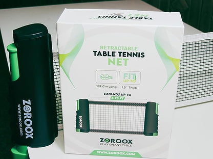 ZOROOX Table Tennis Net | Portable | Retractable | Easy Install Portable Table Tennis Net for Any Table. Easy to install & Durable