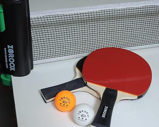Precision Strike: ZOROOX Advanced Table Tennis Paddle Set - Unleash Your Champion Potential! (2 Paddles | 3 High Performance Table Tennis Balls | Safety Case)