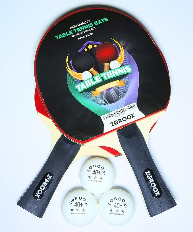 Precision Strike: ZOROOX Advanced Table Tennis Paddle Set - Unleash Your Champion Potential! (2 Paddles | 3 High Performance Table Tennis Balls | Safety Case)